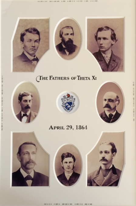 The eight founders of Theta Xi at Rensselaer Polytechnic Institute